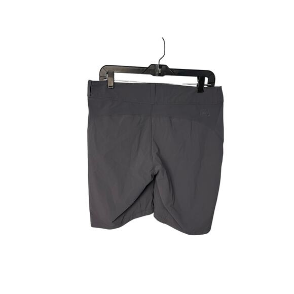 REI gray nylon hiking shorts w/pockets adjustable waist women's size 8 - Picture 2 of 5